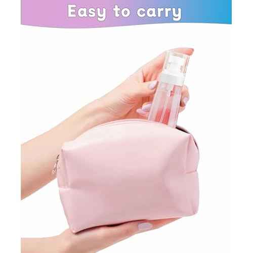 6 Pack Small Spray Bottles - Travel Size 3 Pack 1oz/30ml and 3 Pack 2oz/60ml with 3pcs Funnels, Fine Mist Mini Plastic Refillable Spray Bottles - Pink