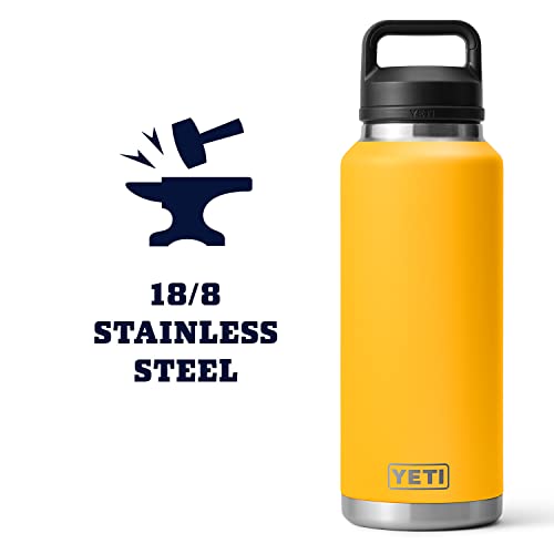 YETI Rambler 46 oz Bottle, Vacuum Insulated, Stainless Steel with Chug Cap, Alpine Yellow