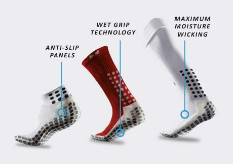 Trusox Men's Standard 3.0 Full Length Cushioned Socks, White, Medium