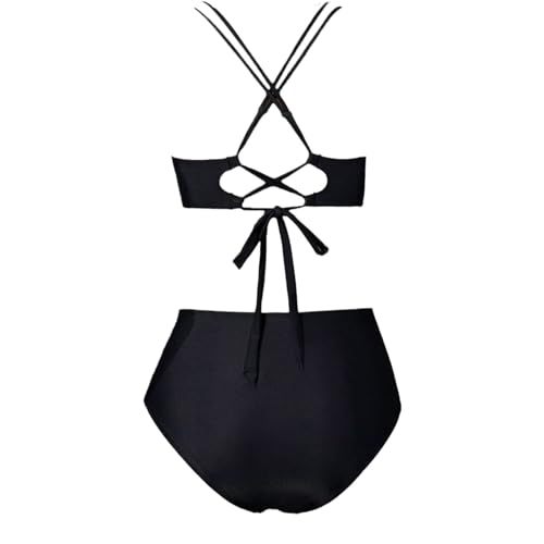 Firzero Swim Suits for Women 2024 Tummy Control One/Two Piece Bathing Suits Sexy Mesh High Waistd Swimsuits Push Up V Neck Swimwear