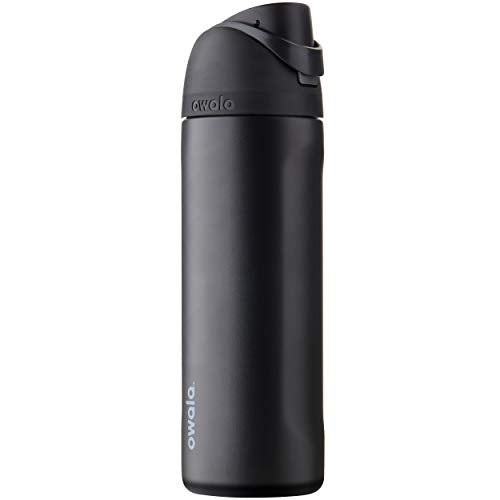 Owala Silicone Water Bottle Boot, Anti-Slip Protective Sleeve for Water Bottle, Protects FreeSip and Flip Stainless Steel Water Bottles, 32 Oz, Black