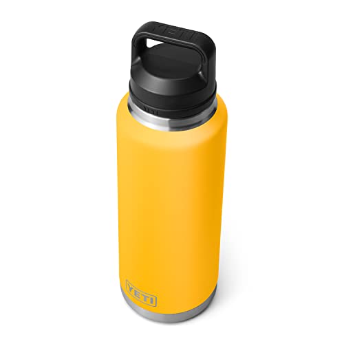 YETI Rambler 46 oz Bottle, Vacuum Insulated, Stainless Steel with Chug Cap, Alpine Yellow