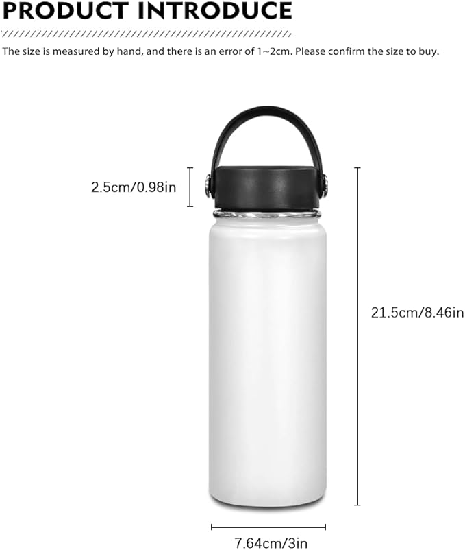 Axolotl Insulated Water Bottle for Kids 18 OZ Salamander Water Bottle Girls 6-8/8-10 Cute 2 Pcs Water Bottle Holder Carrier Sling Water Bottle Pouch Sleeve