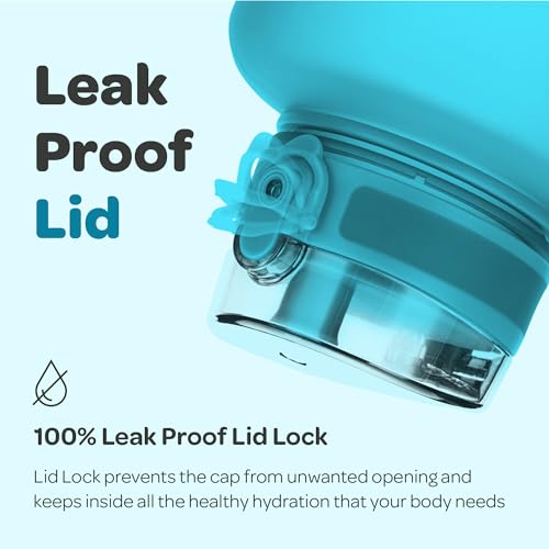 Hydracy 2L Large Water Bottle, 100% BPA Free Tritan Plastic, Leakproof, Zero Condensation, Motivational Timeline, Safe, Non-Toxic, Durable, Smart Design