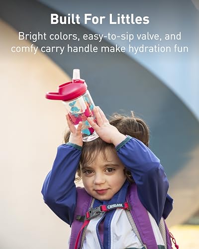 CamelBak eddy+ 14oz Kids Water Bottle with Tritan Renew – Straw Top, Leak-Proof When Closed, Spring Fairies