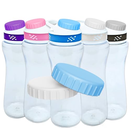 2 Pack Keeper Caps for Cirkul Water Bottle, Compatible with Cirkul Flavors Cartridges, Accessories for Cirkul, Essential for Circle Water Bottle, Replacement Lid Cap for Cirkul Water Bottle(W+Blue)
