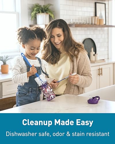 CamelBak eddy+ 14oz Kids Water Bottle with Tritan Renew – Straw Top, Leak-Proof When Closed, Spring Fairies