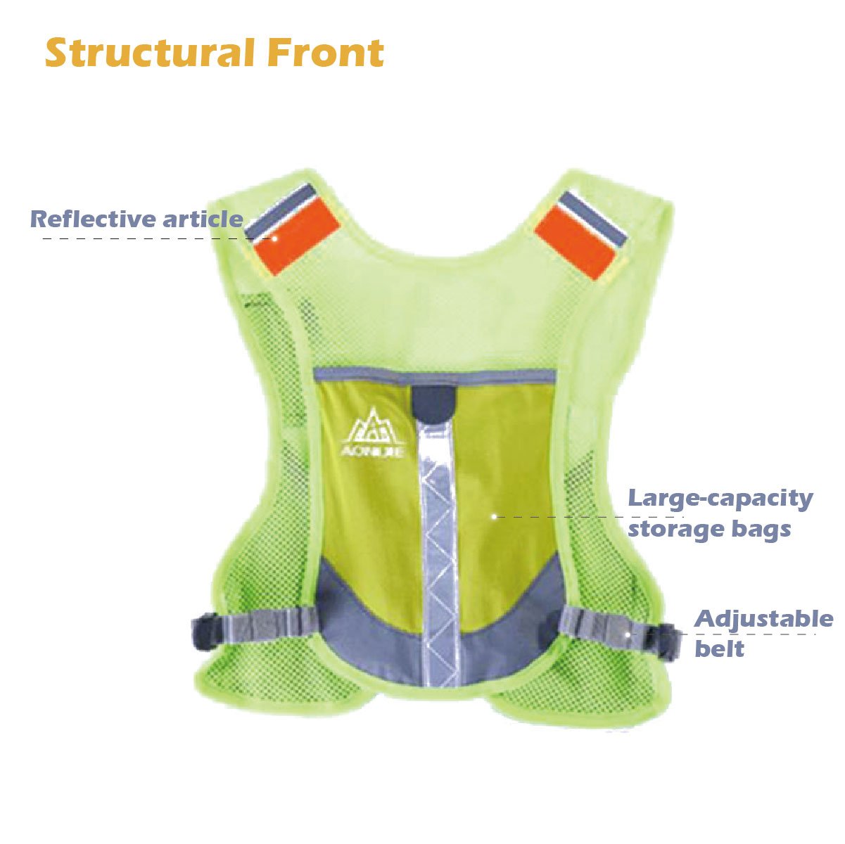 JEELAD Running Hydration Vest Hydration Backpack for Man Women with Water Bladder for Cycling Running Race Marathon Trail (#01 Green -with 2 Water Bottles(250ml), One Size)