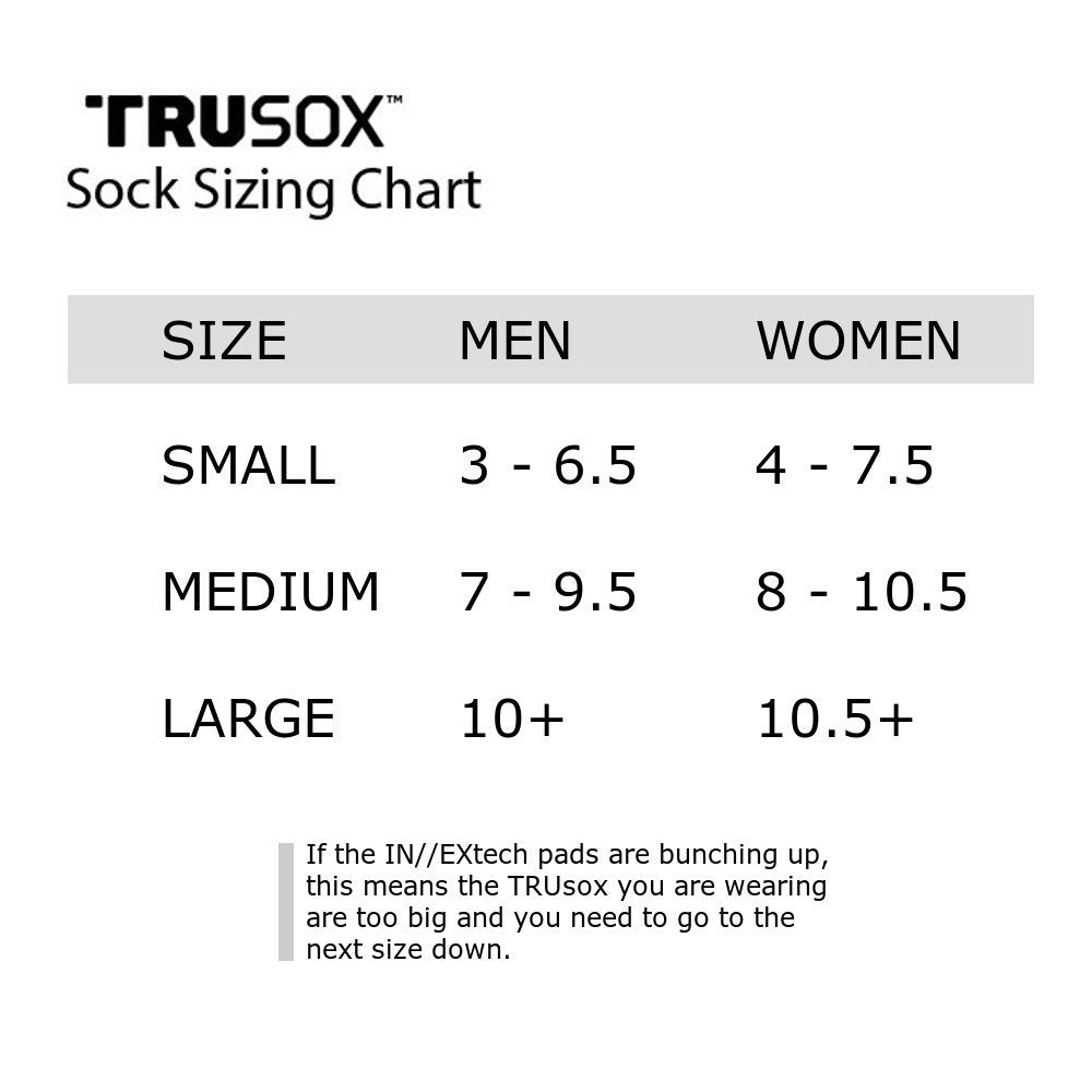 Trusox Men's Standard 3.0 Full Length Cushioned Socks, White, Medium