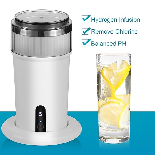 HydroHealth Hydrogen Water Bottle - Stainless Steel,Hydrogen wate, Large Capacity, Wireless Charging, LED Display - Perfect for Home, Office, Fitness, and Travel - Gift of Health