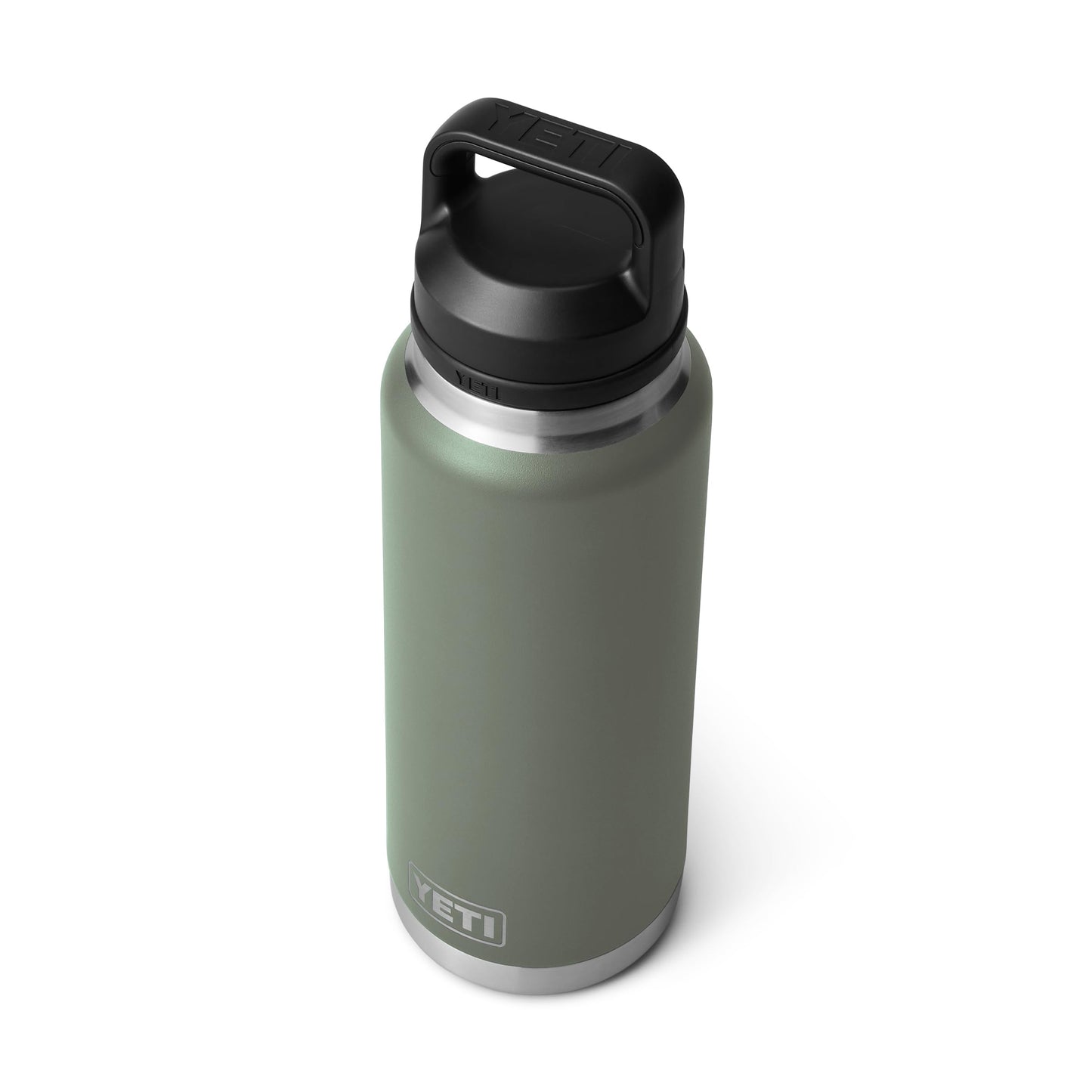 YETI Rambler 36 oz Bottle, Vacuum Insulated, Stainless Steel with Chug Cap, Camp Green