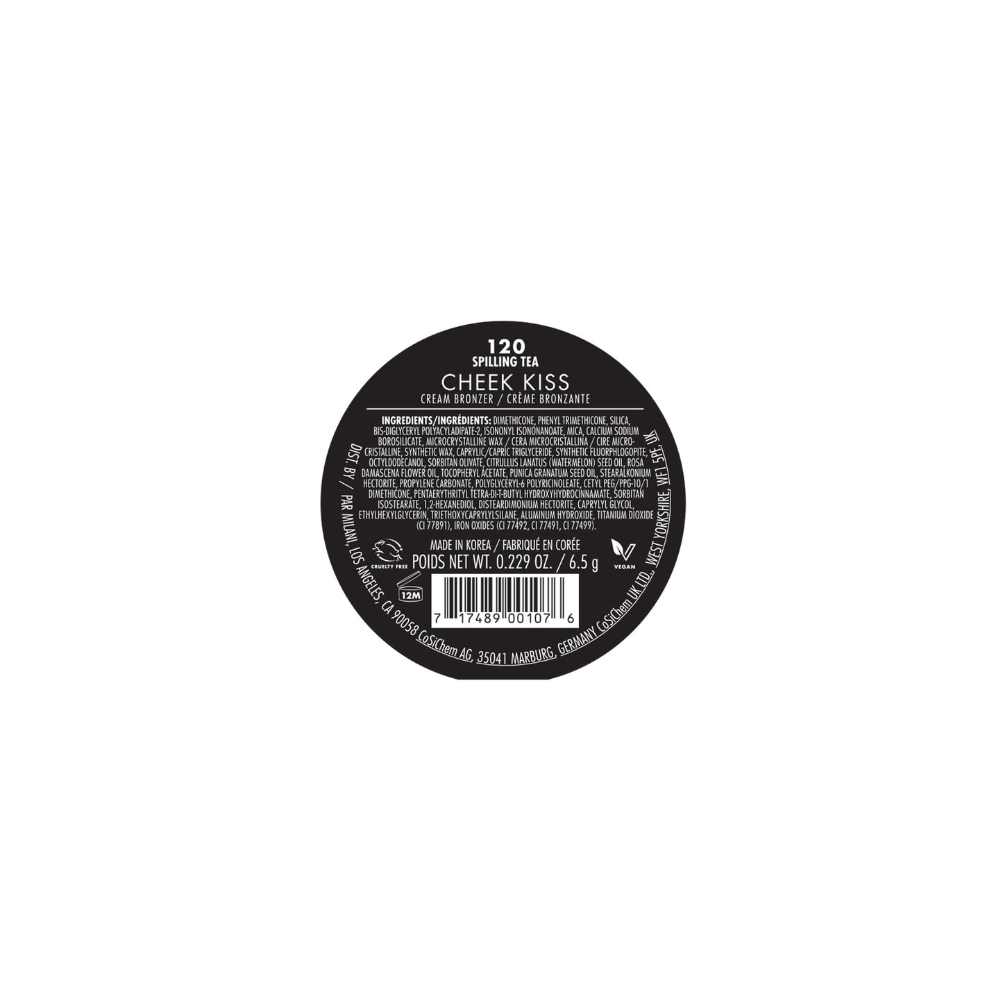 Milani Cheek Kiss Cream Bronzer-120 Spilling Tea
