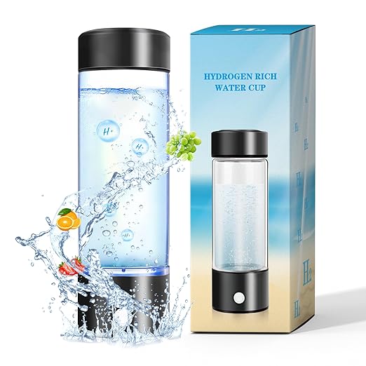 AUNOOL Hydrogen Water Bottle 2024,Hydrogen Water Bottle with SPE PEM ,Hydrogen Water Bottle Generator Improve Water in 3 Minutes Gifts for Mom, Daily Use, Travel Gifts for Women