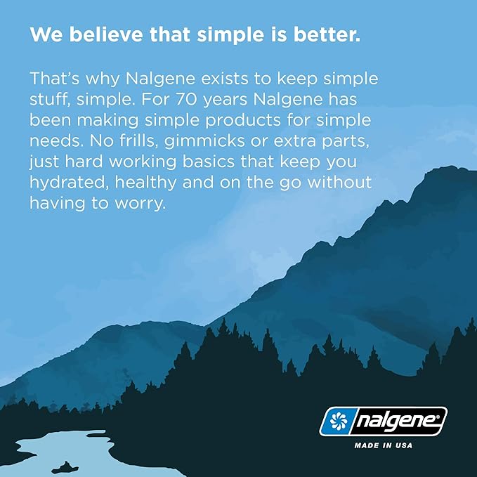 Nalgene Tritan Narrow Mouth BPA-Free Water Bottle, Pear, 32 oz