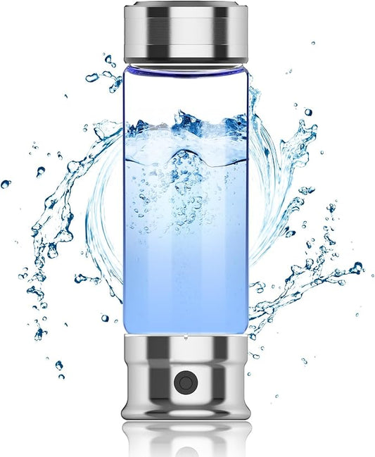 Upgraded Hydrogen Water Bottle Generator, Hydrogen Water Generator, Portable Hydrogen Water Bottle Generator Machine for Home Office Travel Use, 1300PPB, 400ML