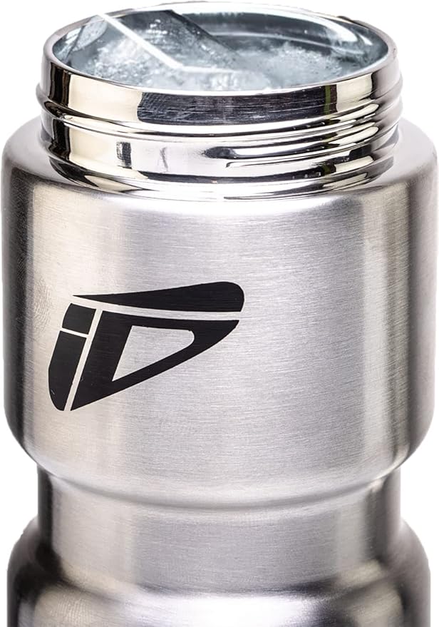 Speedfil Speedflask 21oz. Vacuum Insulated Stainless Steel Cycling Sports Water Bottle with NEW Bounce Back Lid 2.0 (Silver)