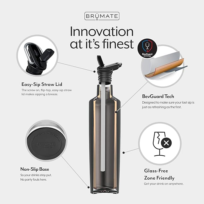 BrüMate ReHydration - 100% Leakproof 25oz Insulated Water Bottle with Straw - Stainless Steel Water Canteen (Mauve Camo)