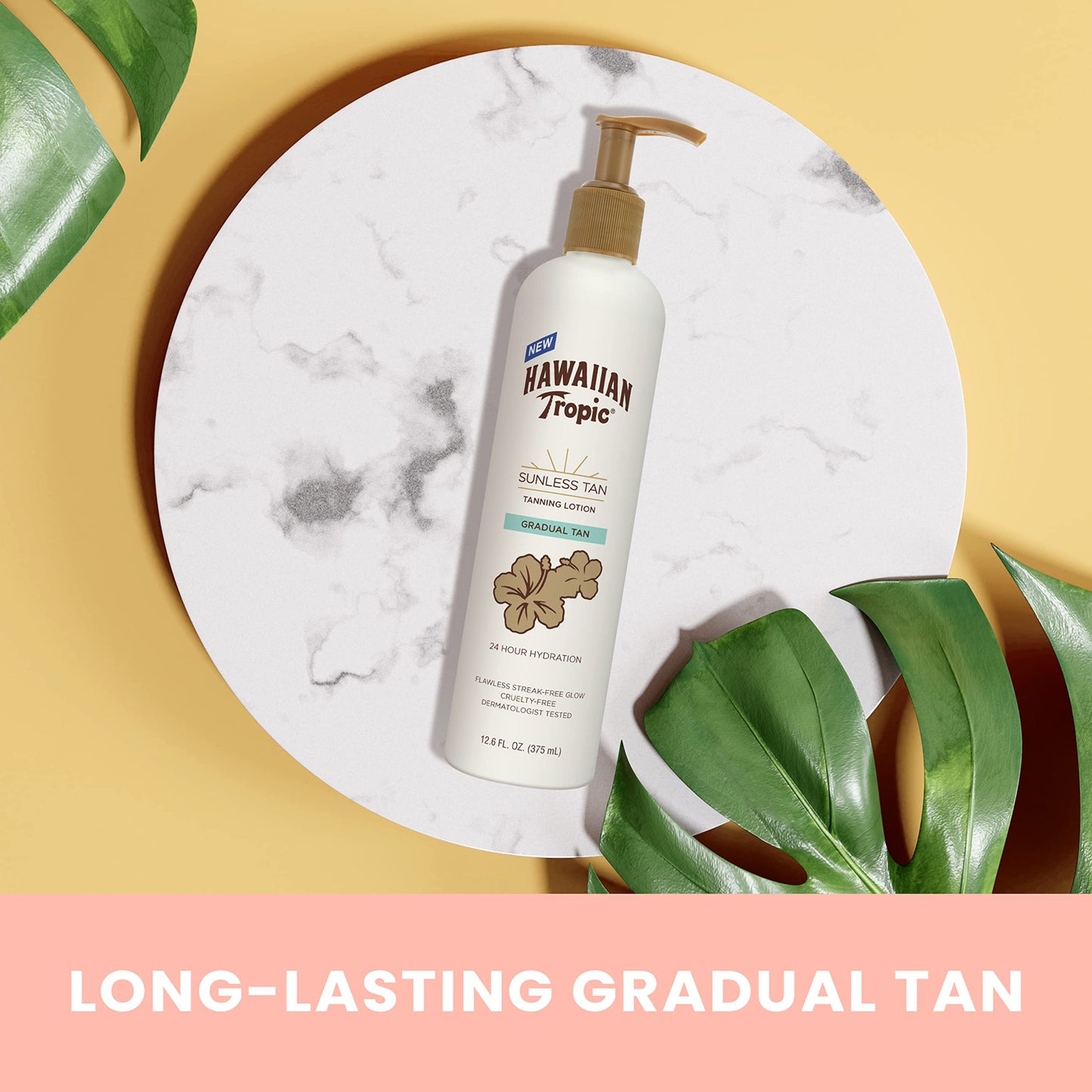 Hawaiian Tropic Gradual Tan Self Tanning Lotion, 12.6oz | Sunless Tanner