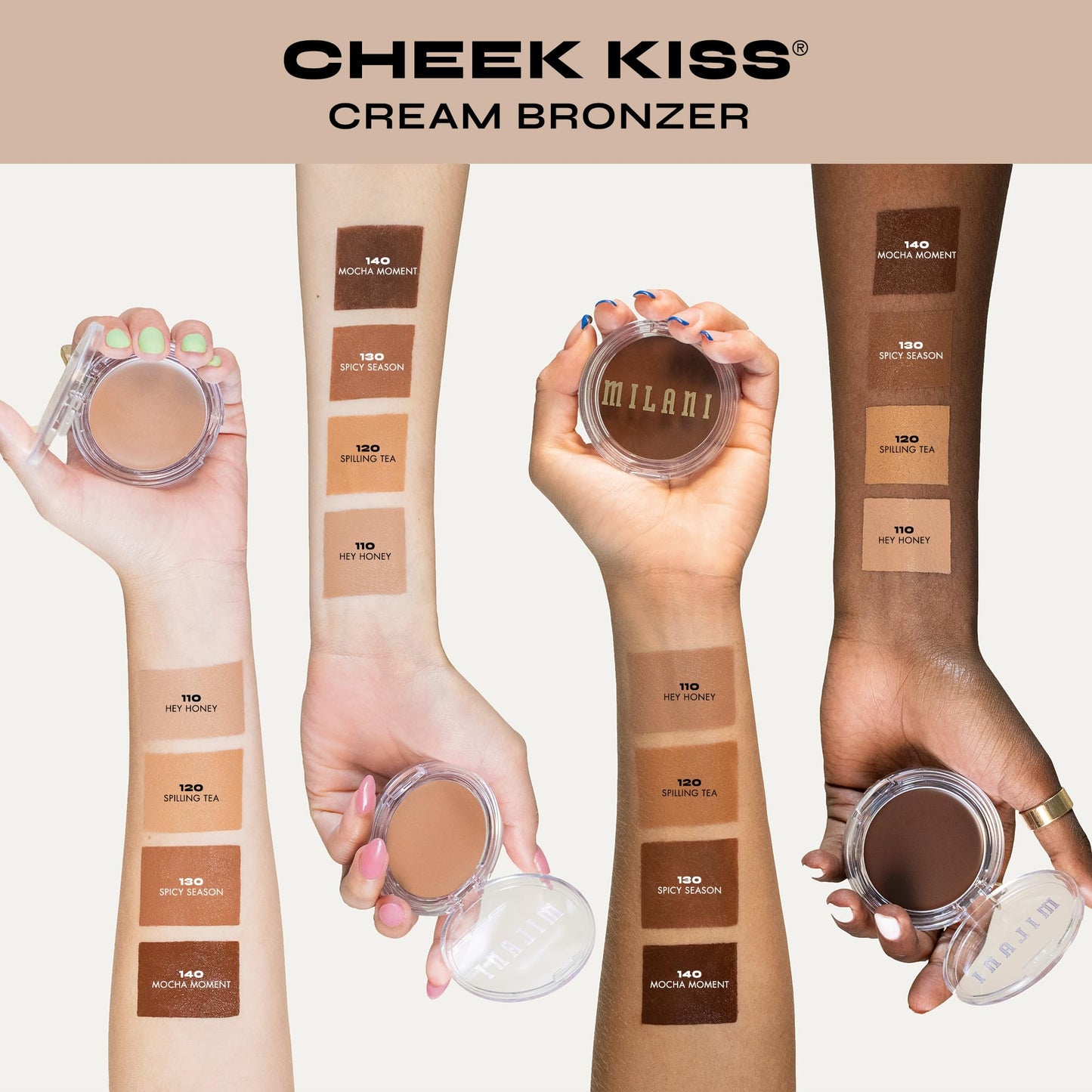 Milani Cheek Kiss Cream Bronzer-120 Spilling Tea