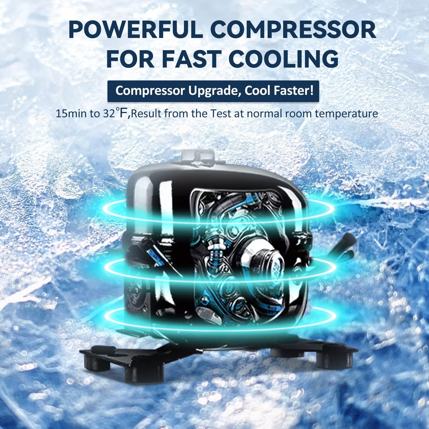 EUHOMY 12 Volt Refrigerators, 17QT Car Refrigerator APP Control, Car Fridge with 12/24V DC & 110-240V AC, Portable Refrigerator Freezer Fridge Cooler for Car, RV, Camping, Travel, Fishing, Outdoor Use