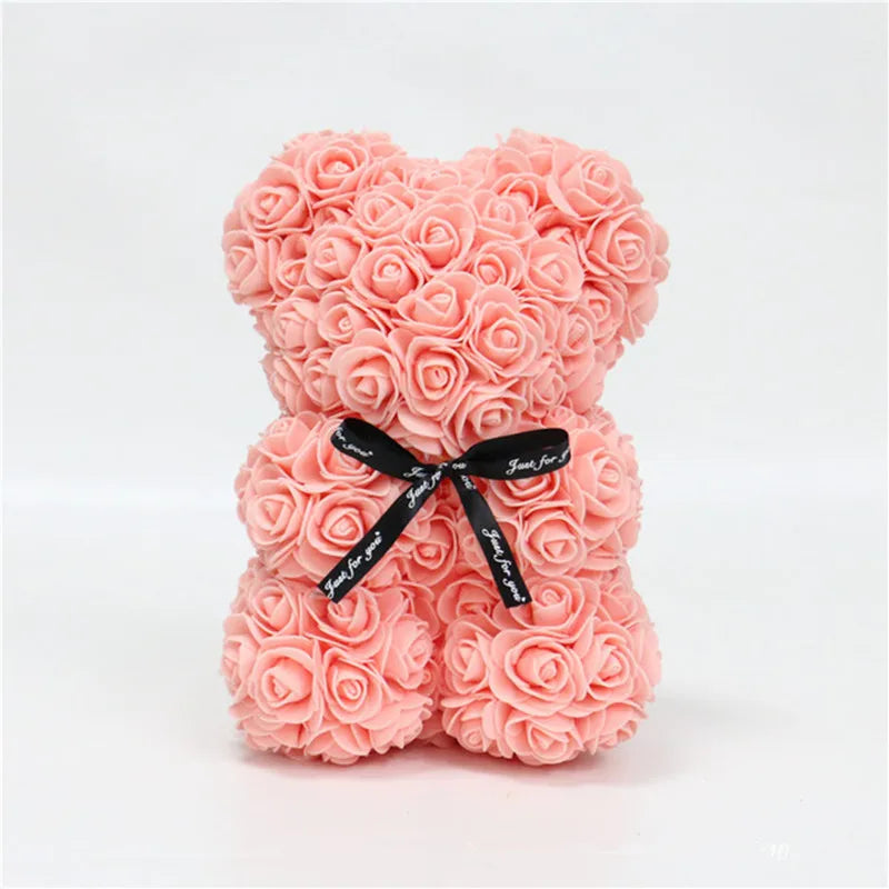 Artificial Rose Foam Bear Gift