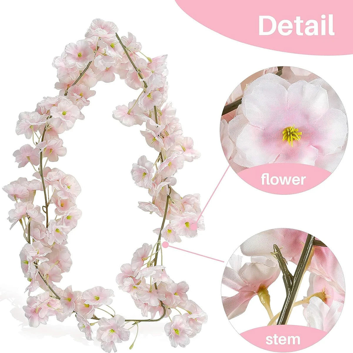 Artificial Sakura Flower Vine Décor