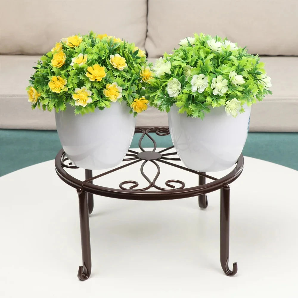 Metal Plant Stand with Saucer