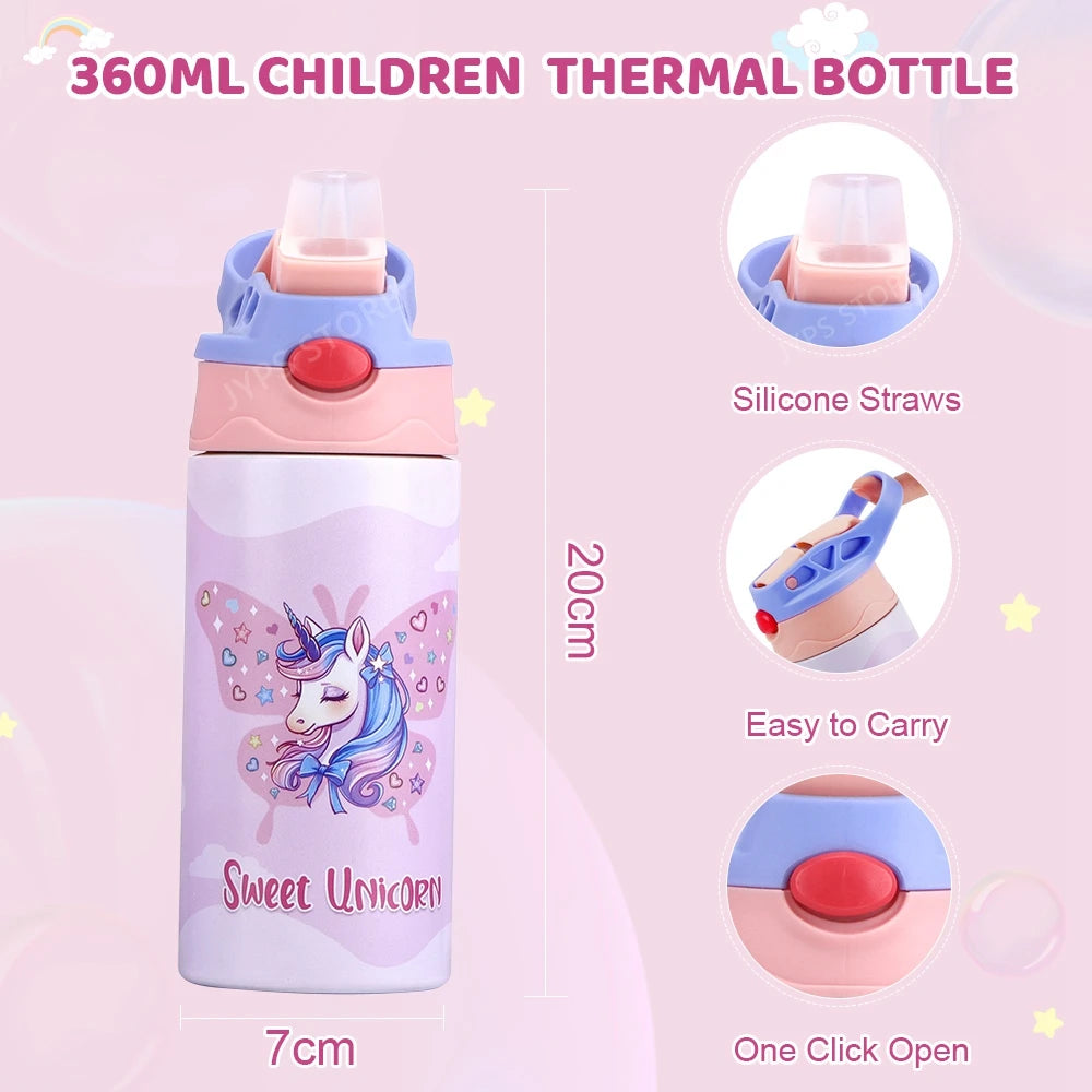 Kids Stainless Steel Water Bottle For School