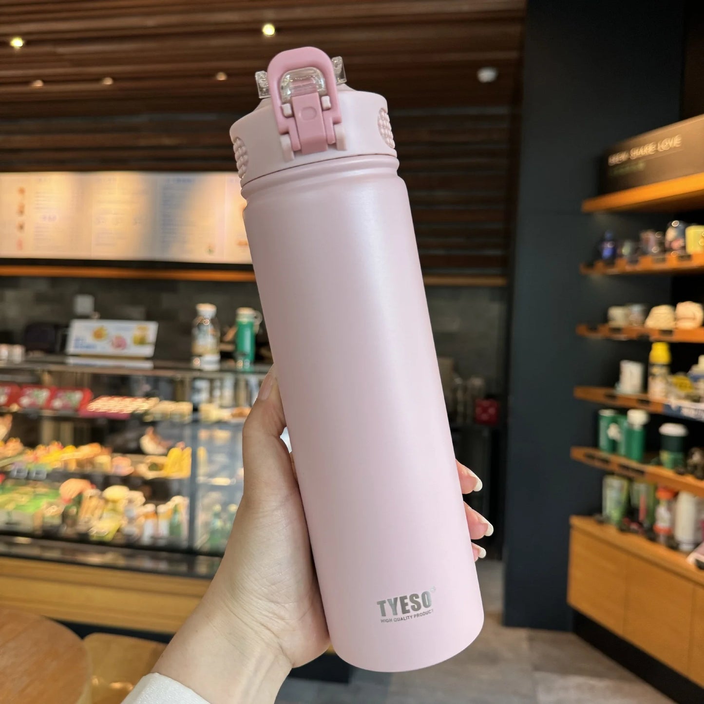 750 ML Stainless Steel Water Bottle with Straw