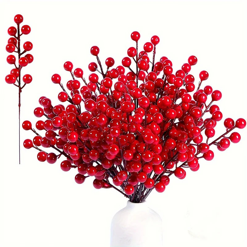 Christmas Red Berry Branch Decorations