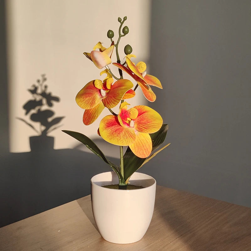 Artificial Butterfly Orchid Bonsai Décor