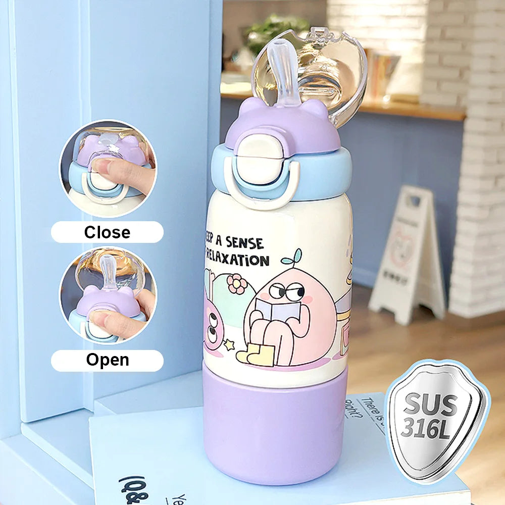 Kids Water Bottle For Outdoor - Stainless Steel