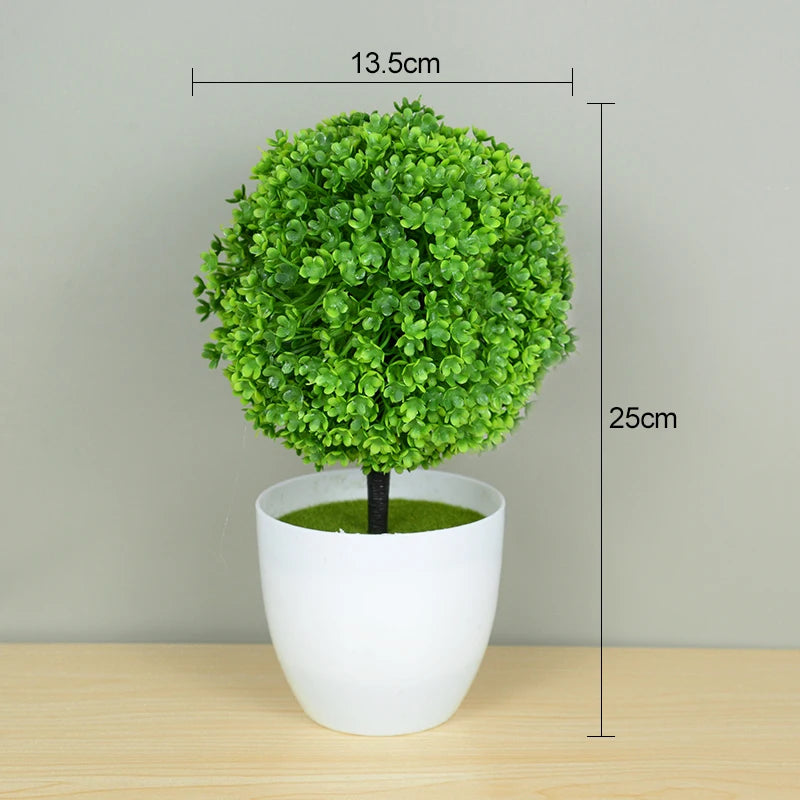 Artificial Potted Green Bonsai Tree