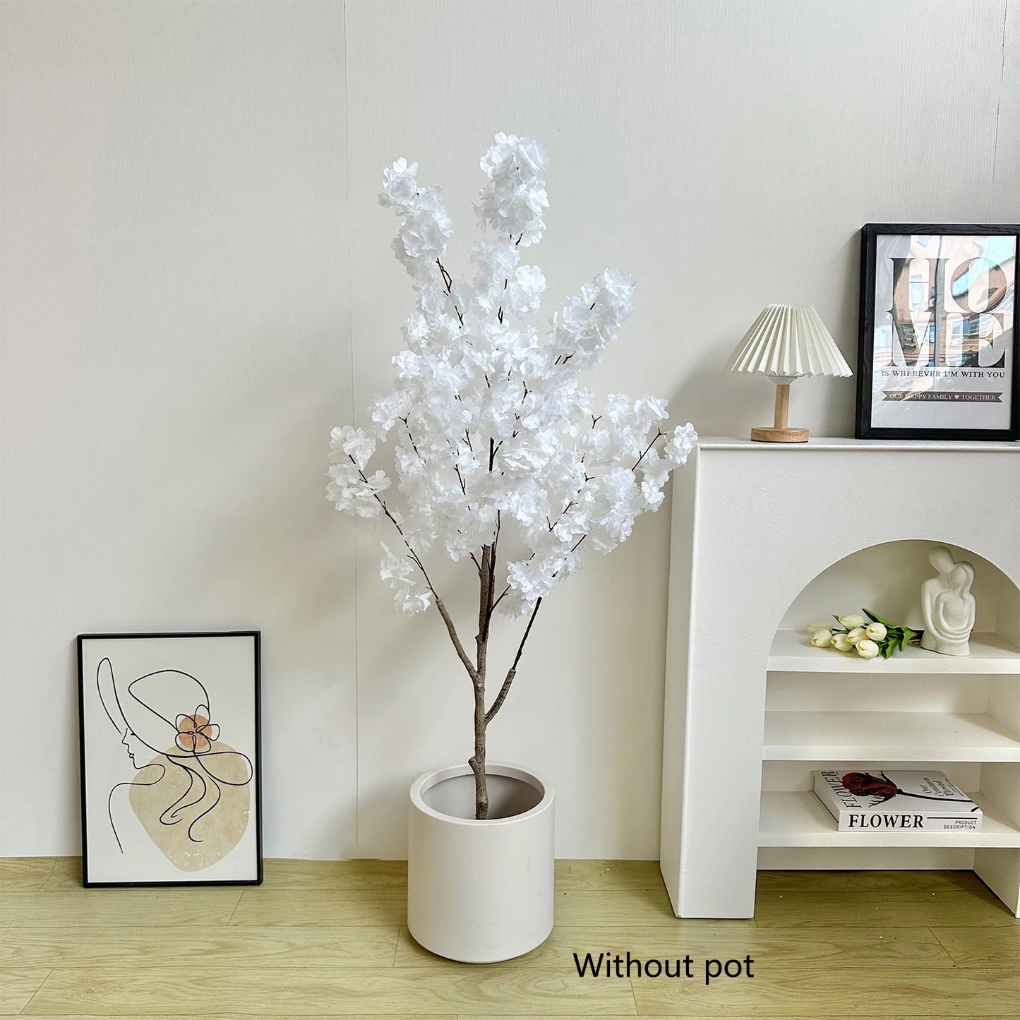 100-220cm Artificial White Cherry Tree