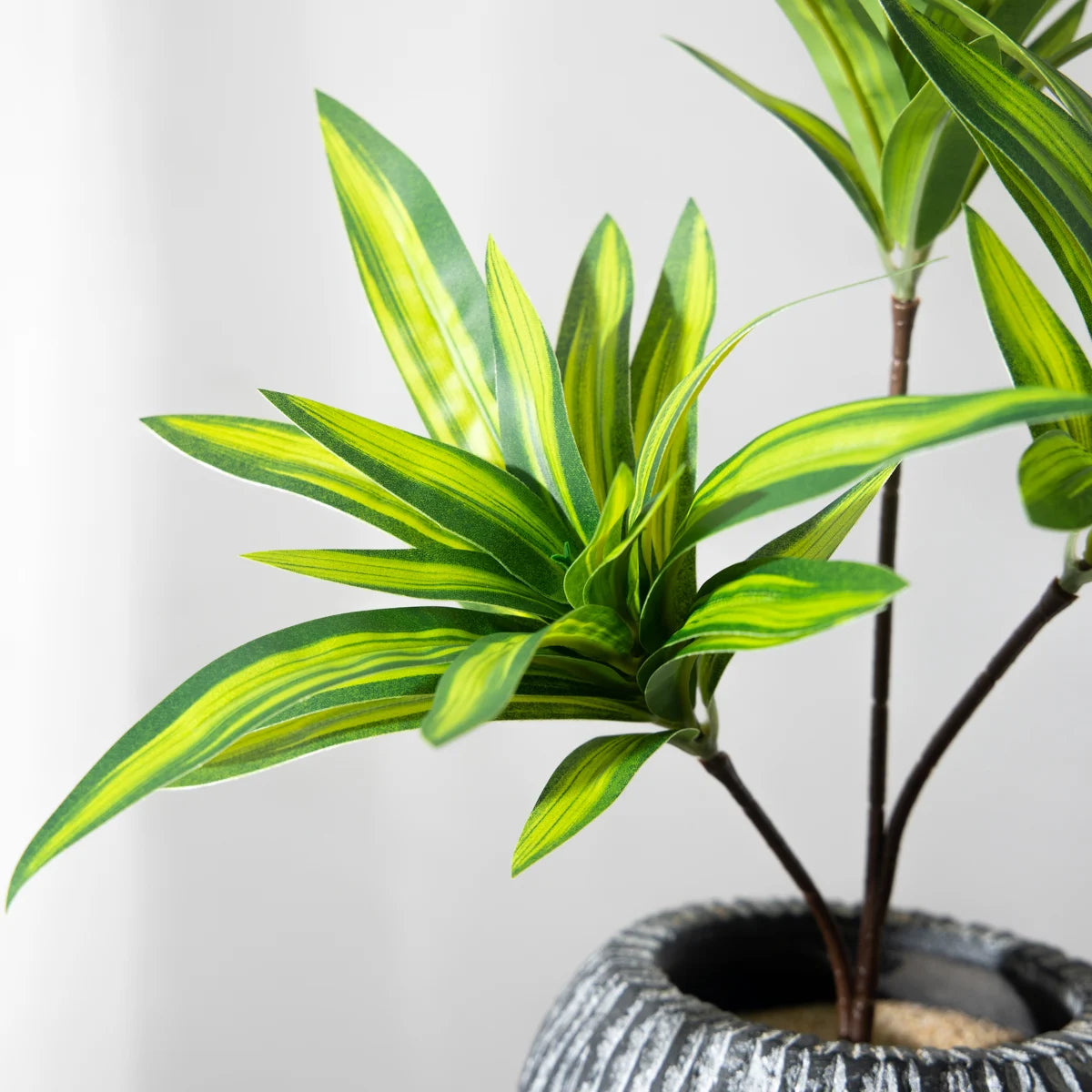 Artificial Palm Bamboo Branch Décor
