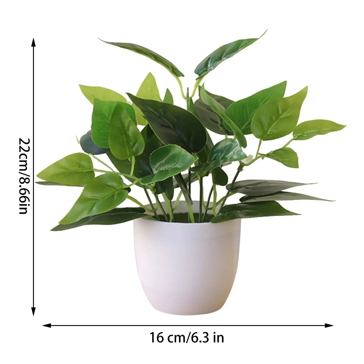 Artificial Green Potted Plant Décor