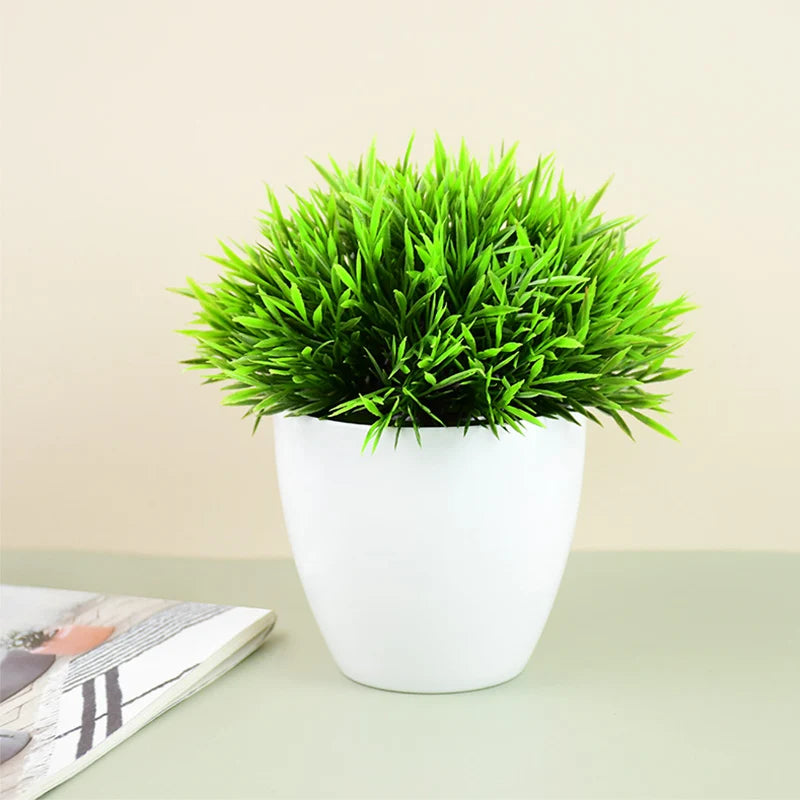 Artificial Potted Green Bonsai Tree