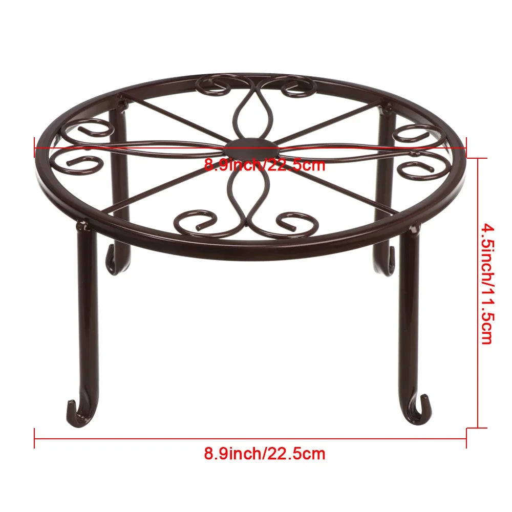 Metal Plant Stand with Saucer