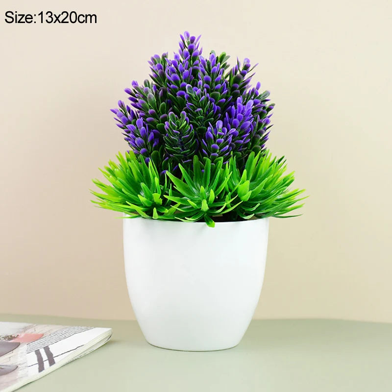 Artificial Potted Green Bonsai Tree