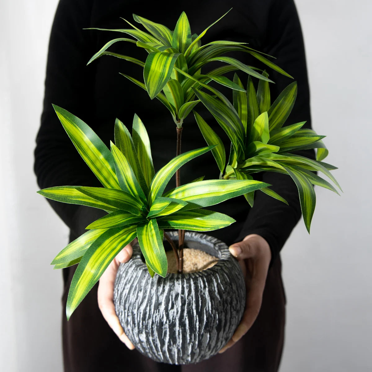 Artificial Palm Bamboo Branch Décor