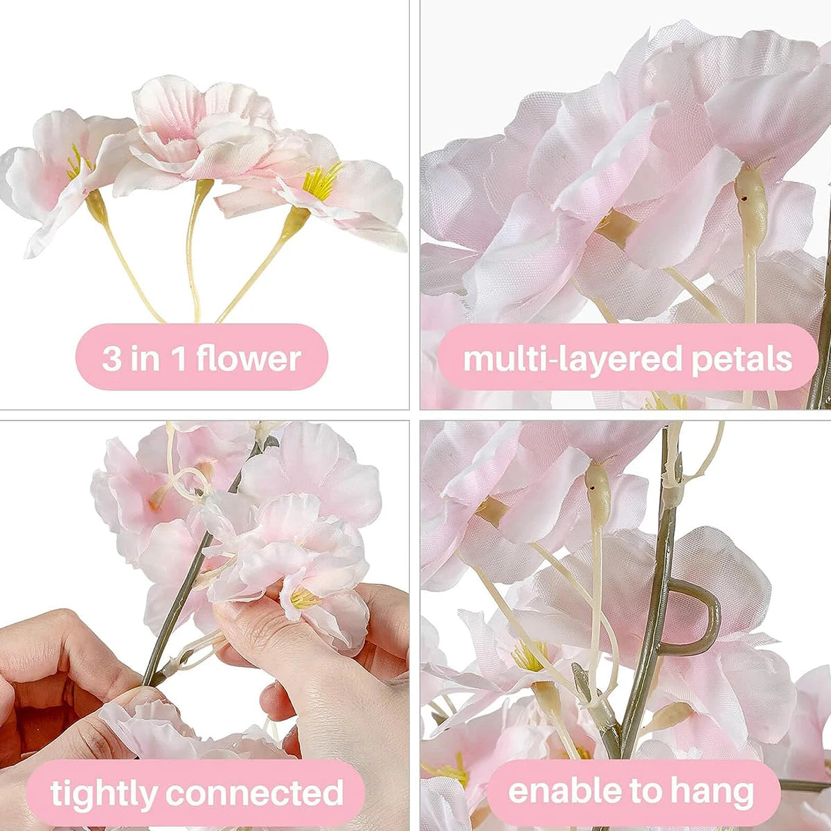 Artificial Sakura Flower Vine Décor