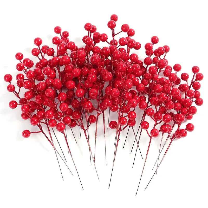 Christmas Red Berry Branch Decorations