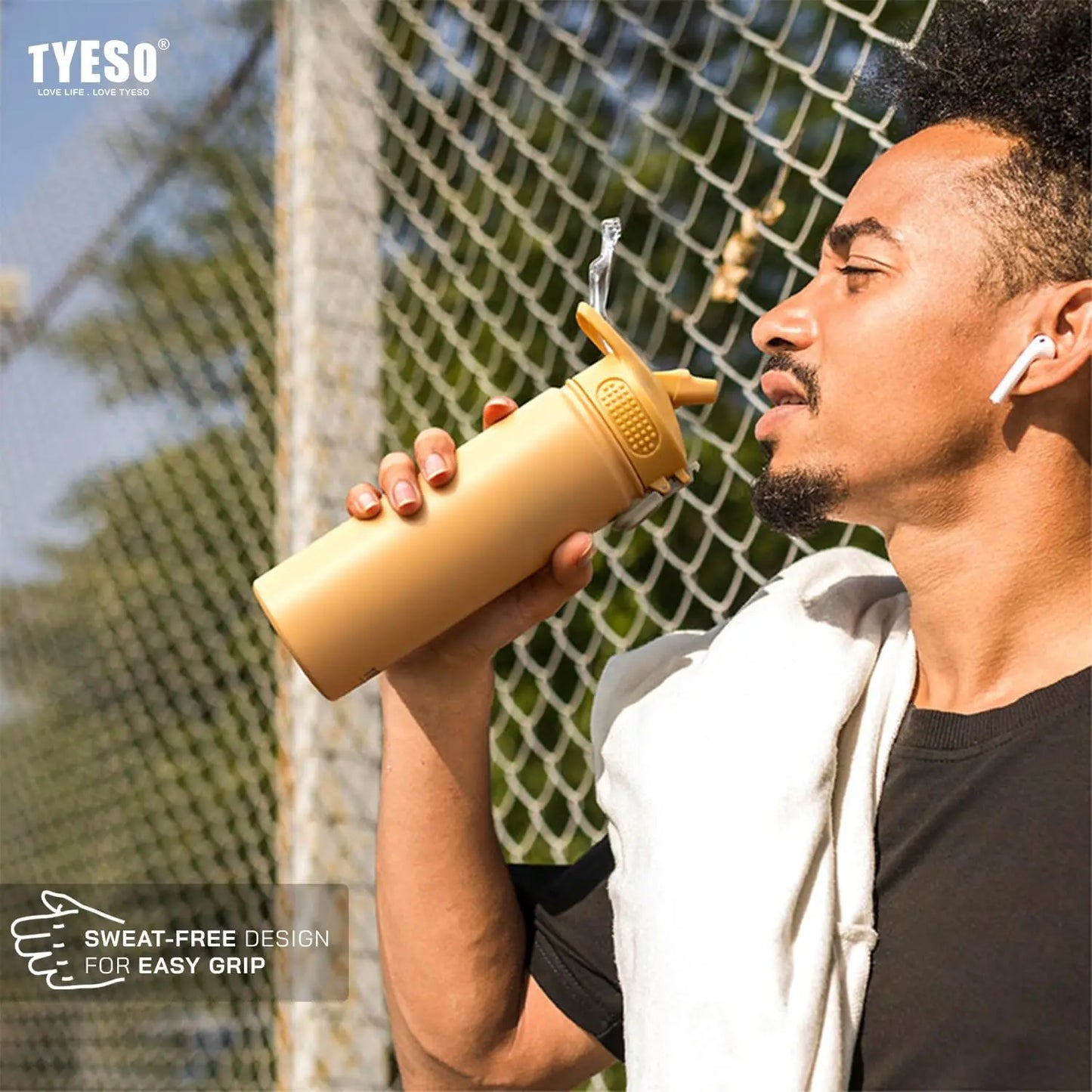 750 ML Stainless Steel Water Bottle with Straw