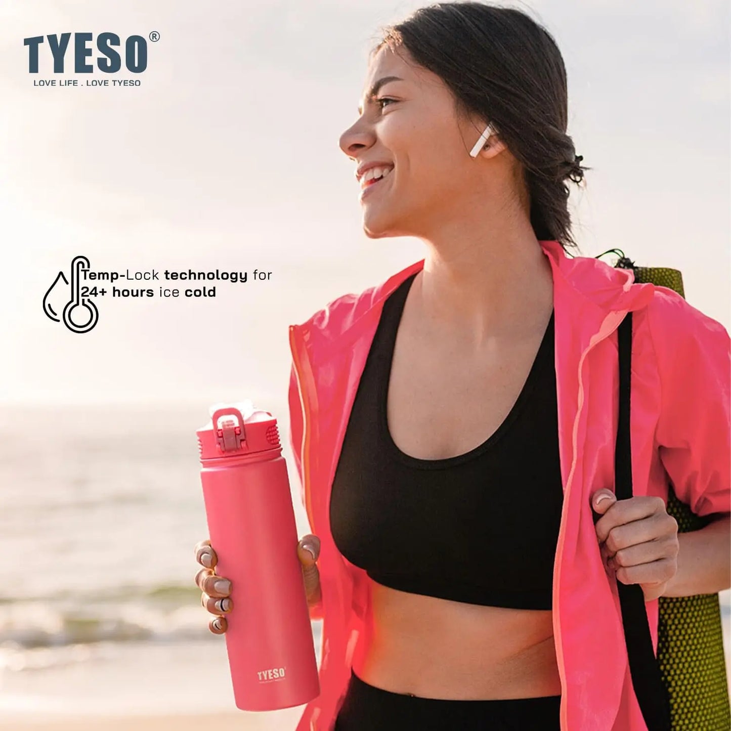 750 ML Stainless Steel Water Bottle with Straw