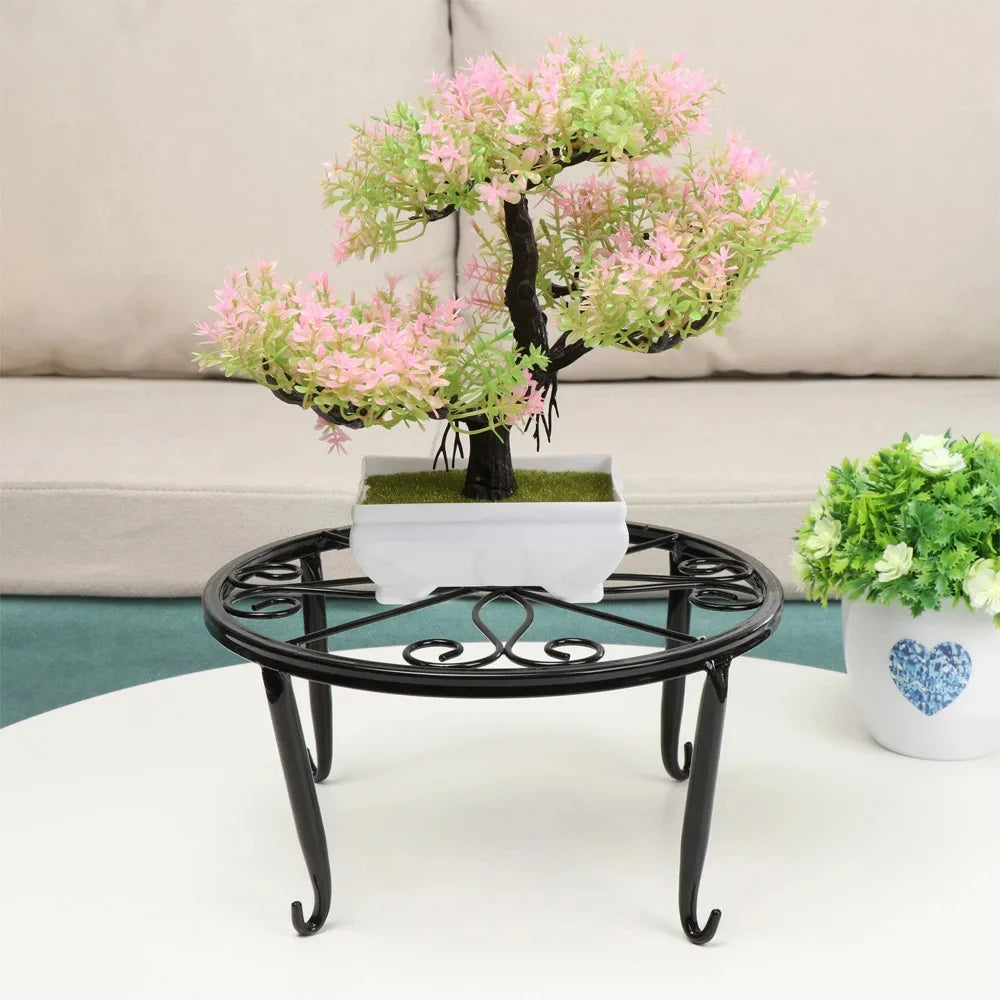 Metal Plant Stand with Saucer