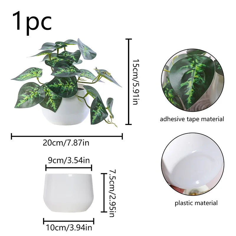 Simulated Potted Plant for Home & Office