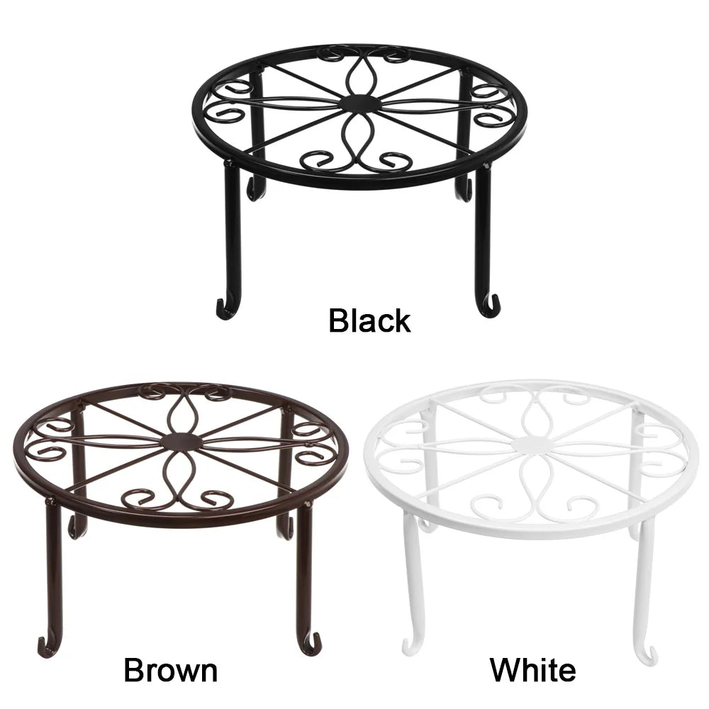 Metal Plant Stand with Saucer