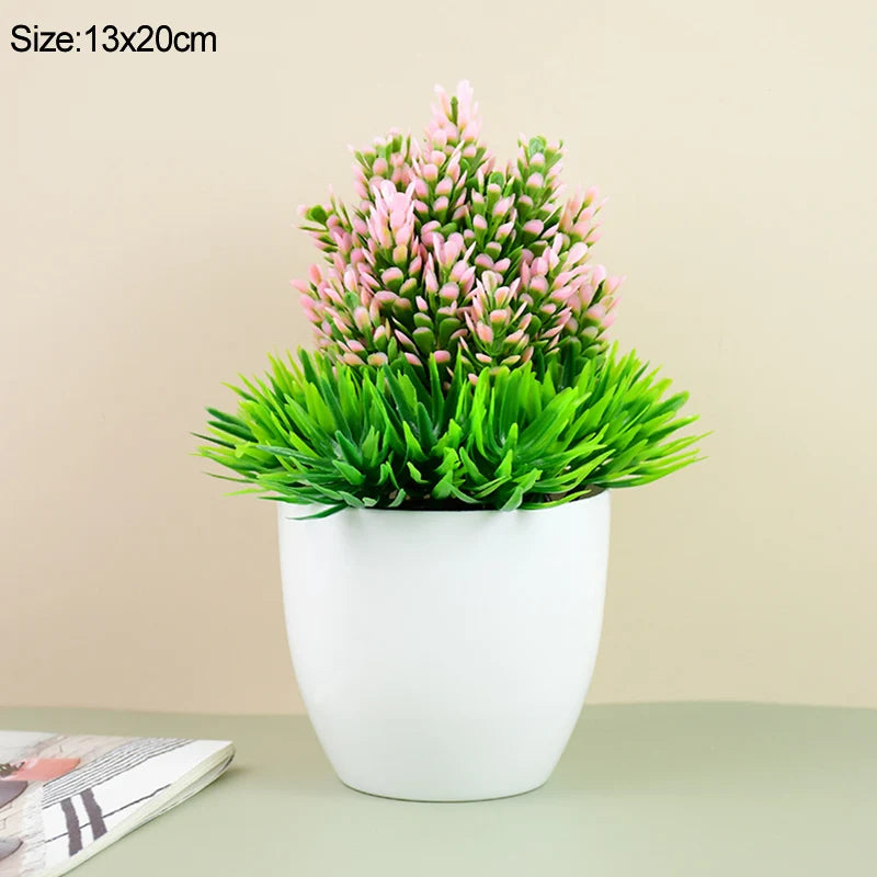 Artificial Potted Green Bonsai Tree