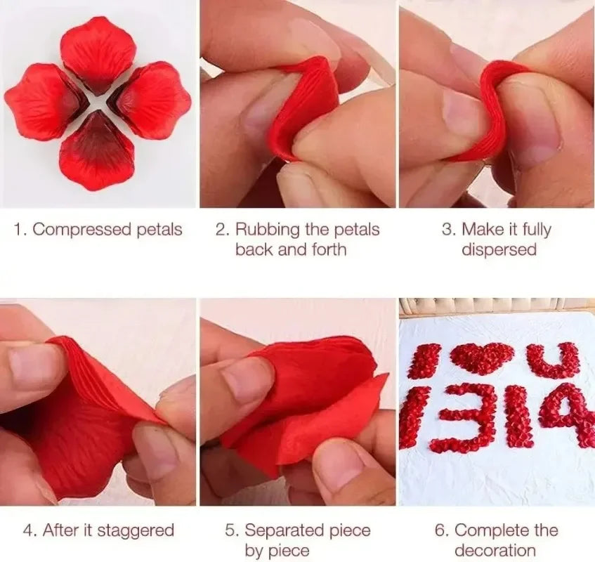 Artificial Rose Petals for Decor