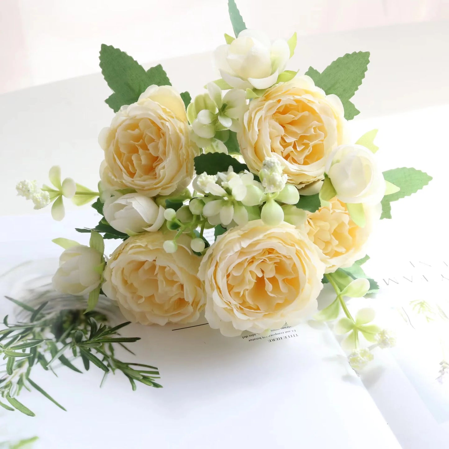 Artificial Peony Rose Bouquet